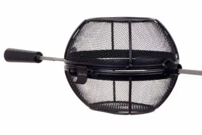 veteraan hand spons The Spit on Fire Basket grillmand large - Outdoor Cooking Experience Center