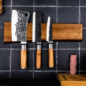 Forged Magnetisch messenrek 50 cm Natuur Acacia - Image 2