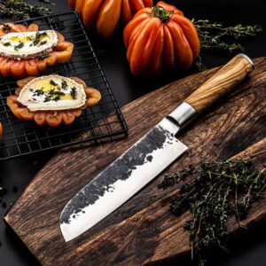 Forged Olive Santoku 18 cm - Image 3