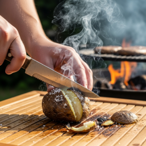 gepofte aardappel kamado