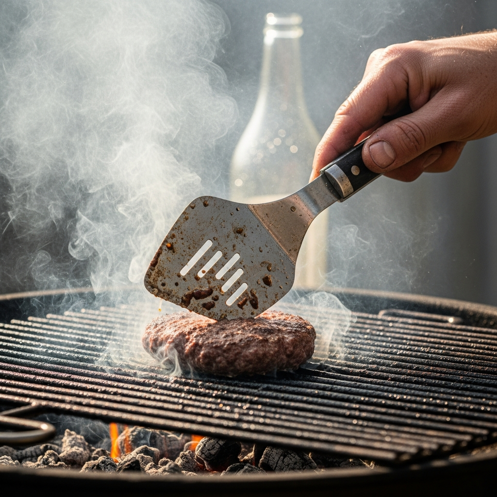 hamburger zelf maken bbq techniek