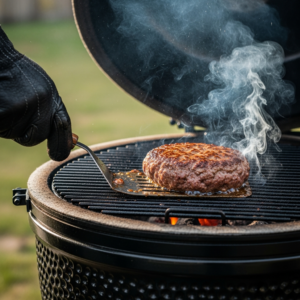 hamburgers kamado