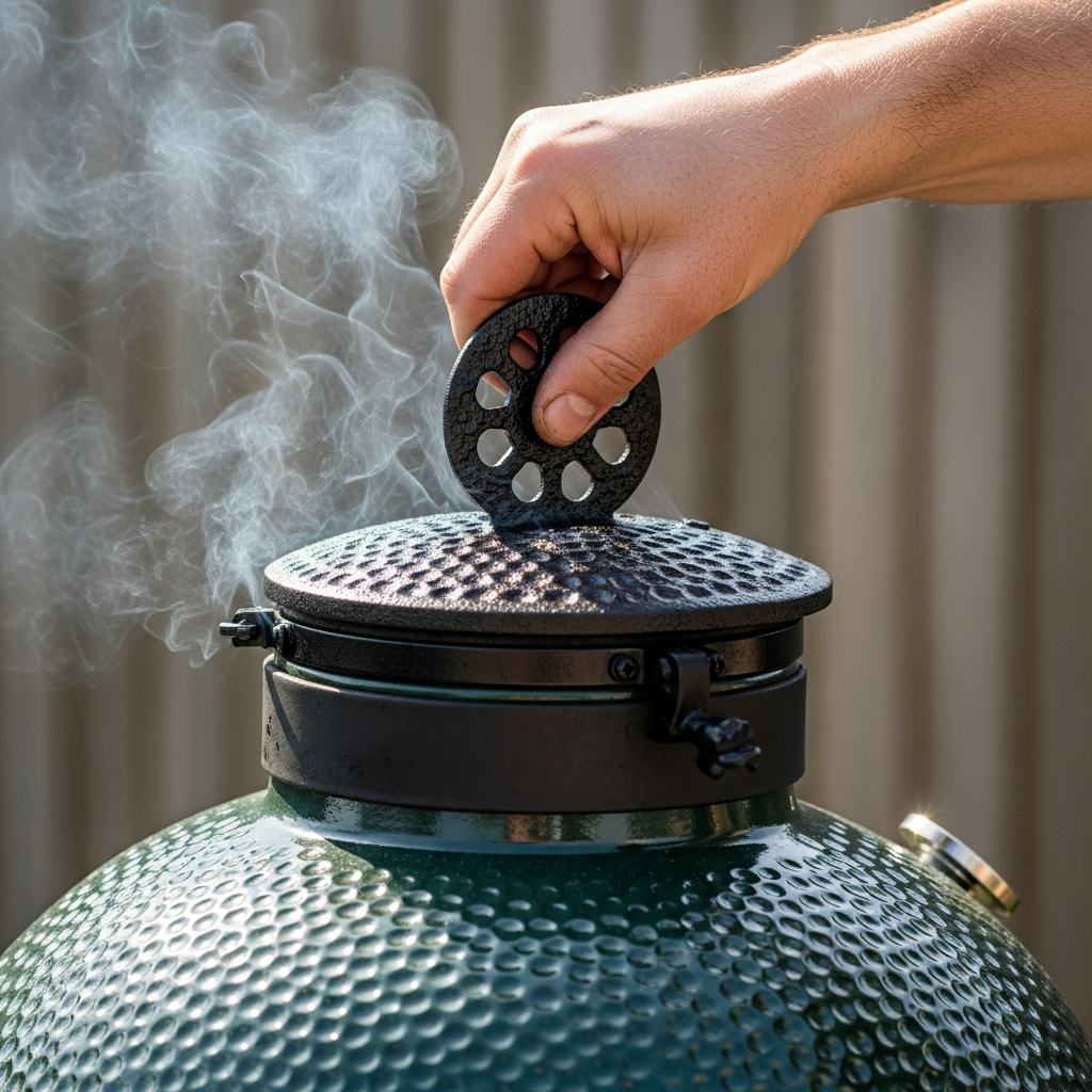 kamado temperatuur regelen techniek