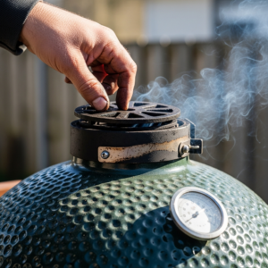 kamado temperatuur regelen