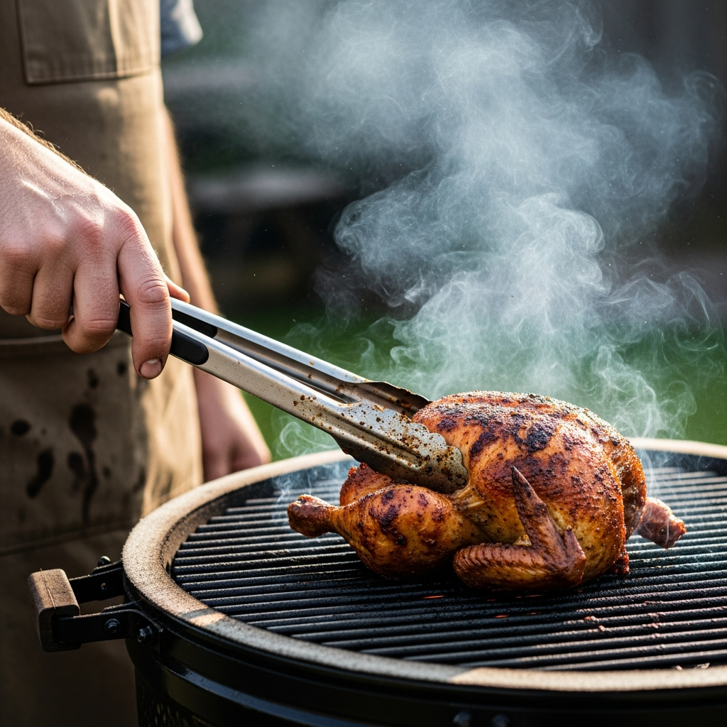 kip op kamado techniek