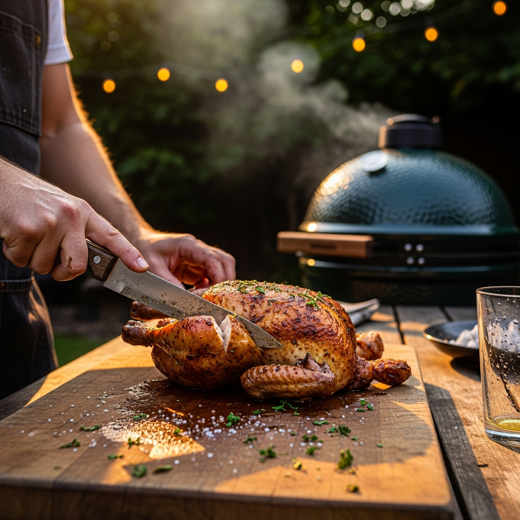 kip op kamado resultaat