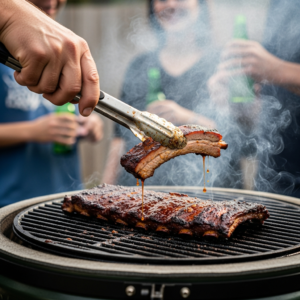 spareribs kamado