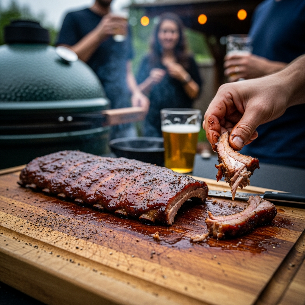 spareribs kamado resultaat