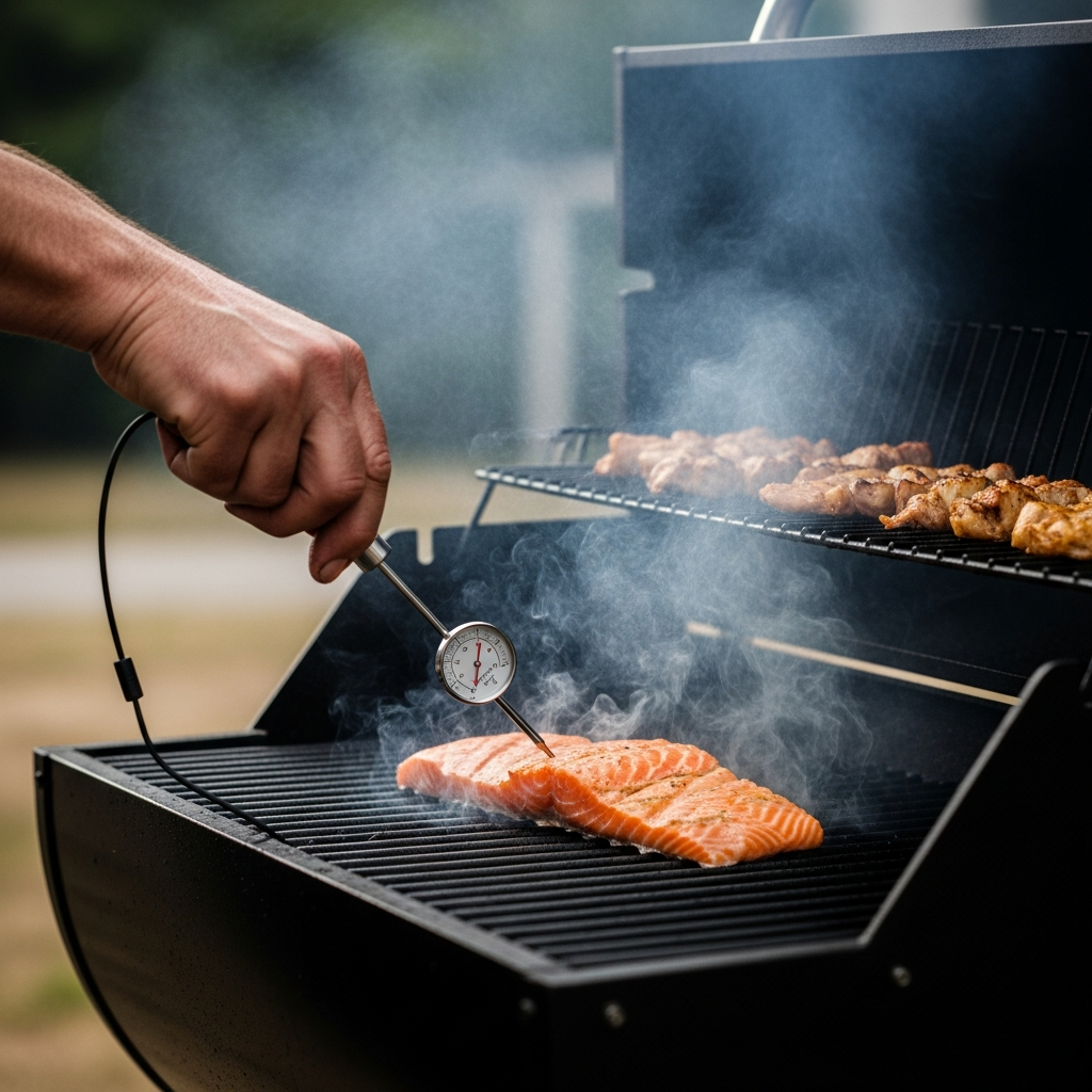 zalm kamado techniek