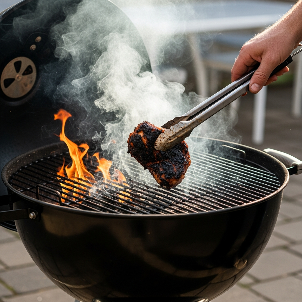2-zone vuur bbq instellen
