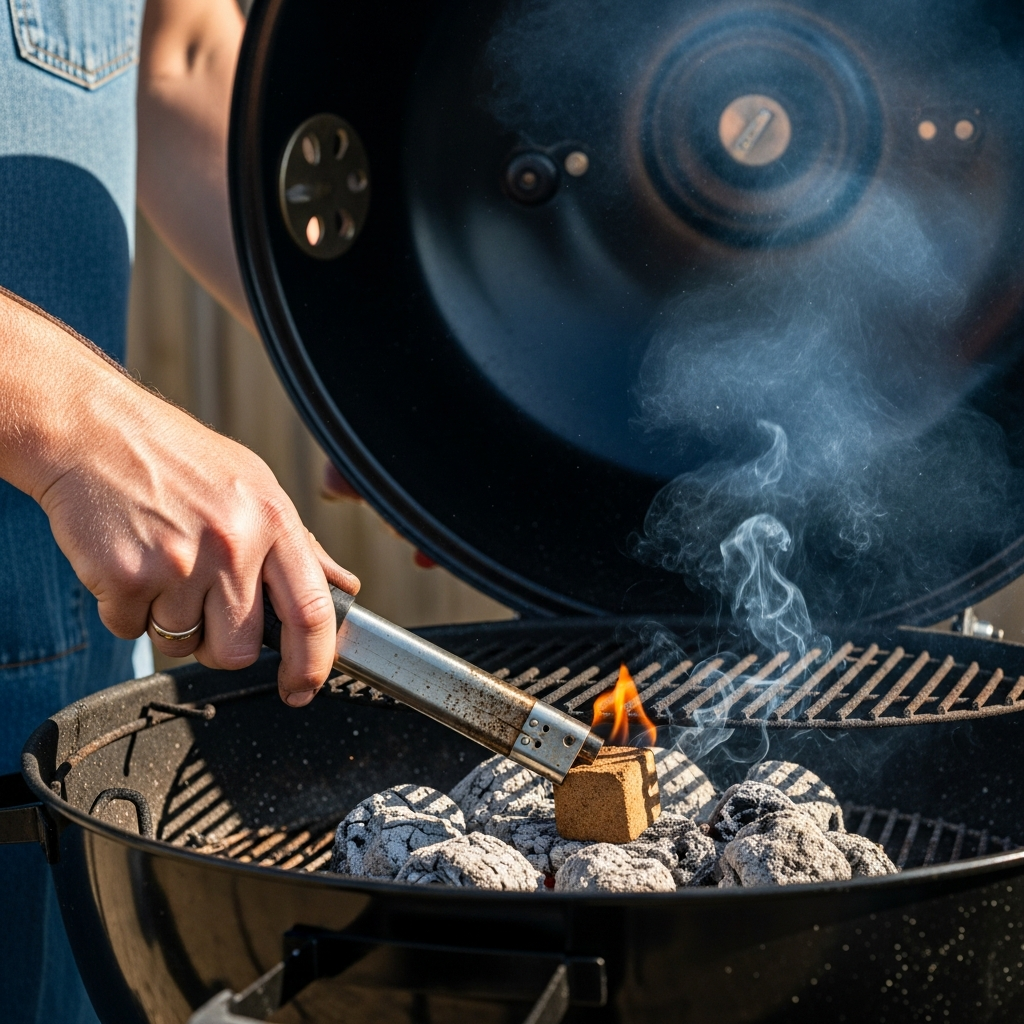 bbq aansteken deksel open of dicht techniek