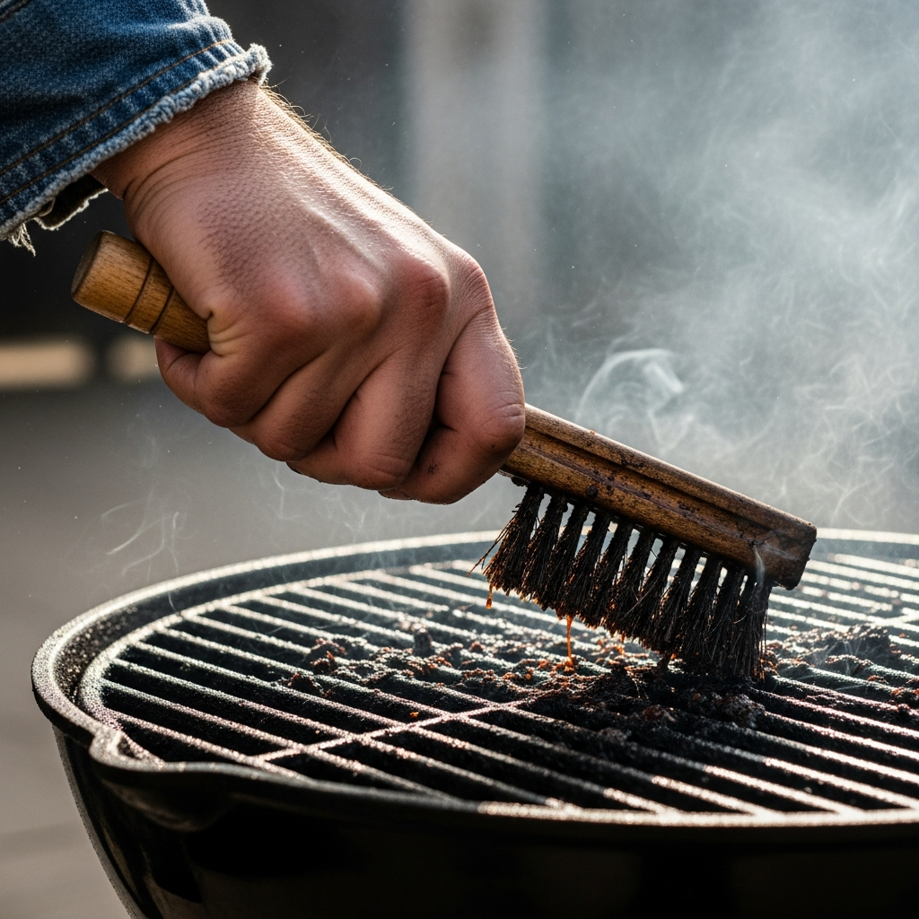 bbq schoonmaken na gebruik techniek