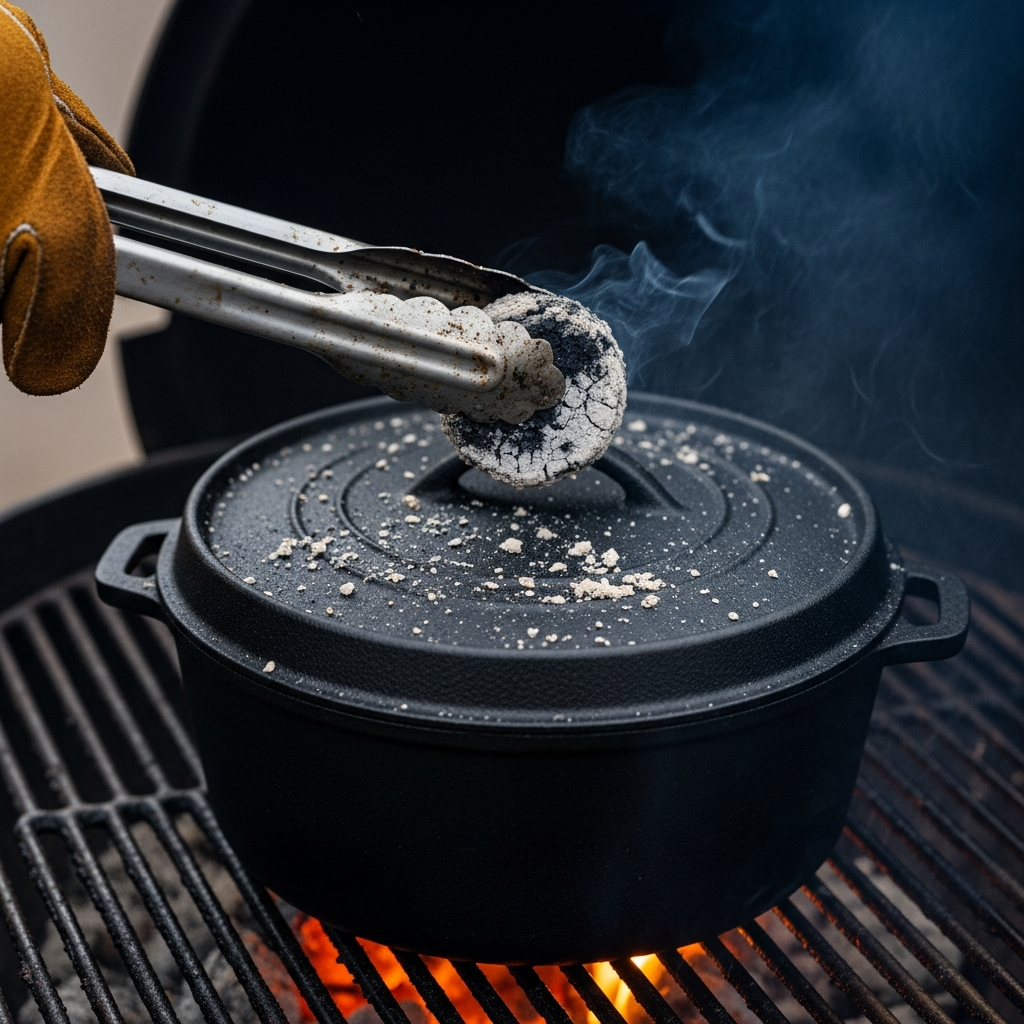 dutch oven bbq gebruiken techniek