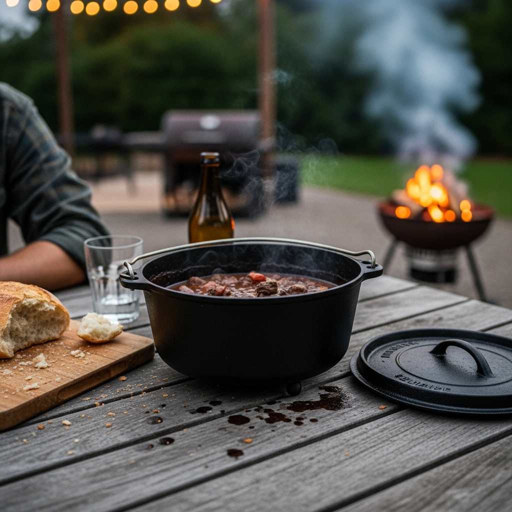 dutch oven bbq gebruiken resultaat
