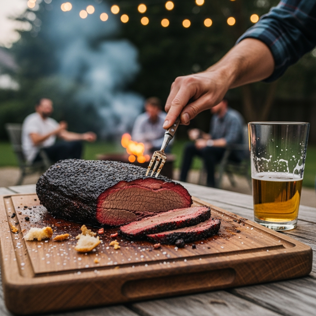 hoe lang vlees roken bbq resultaat