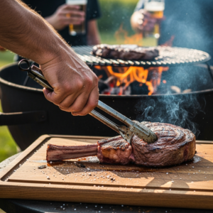 tomahawk steak bbq