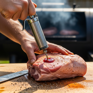 vlees injecteren bbq